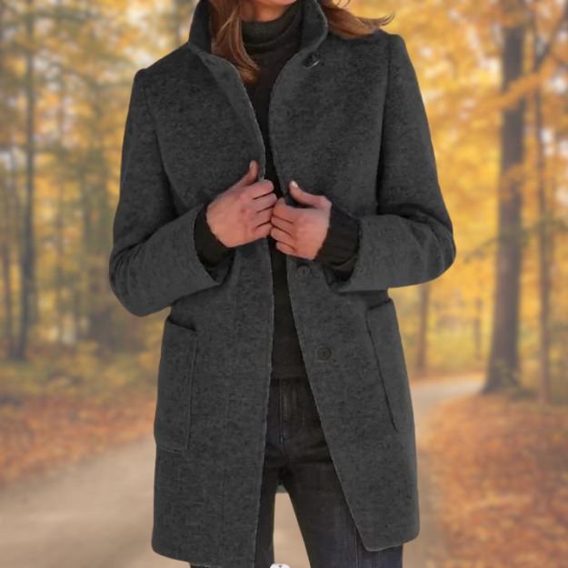 Beth | Coat with Stand-up Collar
