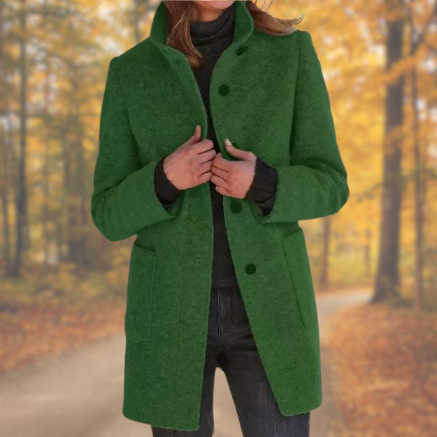 Beth | Coat with Stand-up Collar