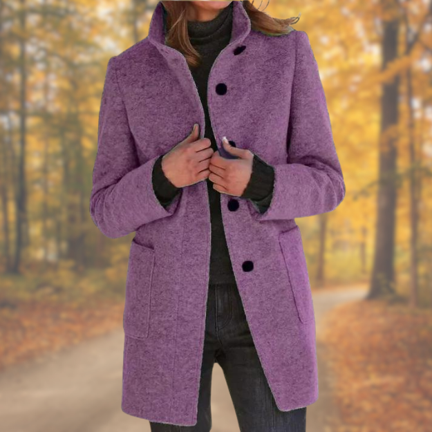 Beth | Coat with Stand-up Collar