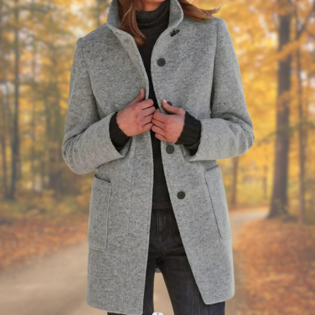 Beth | Coat with Stand-up Collar