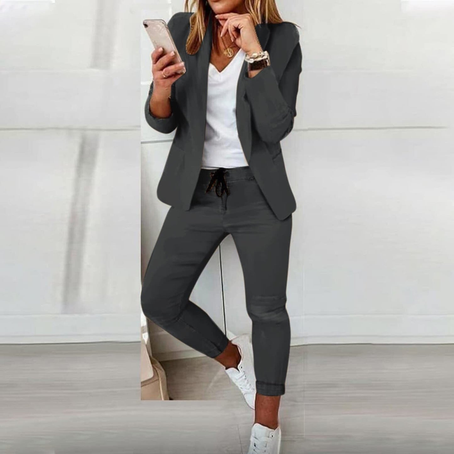 Lauren | Stretchy Blazer Set