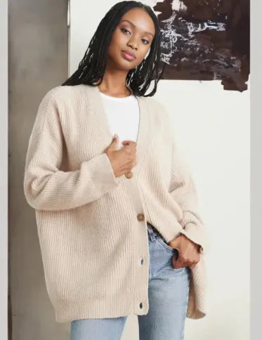 Megan | Cardigan boutonné surdimensionné