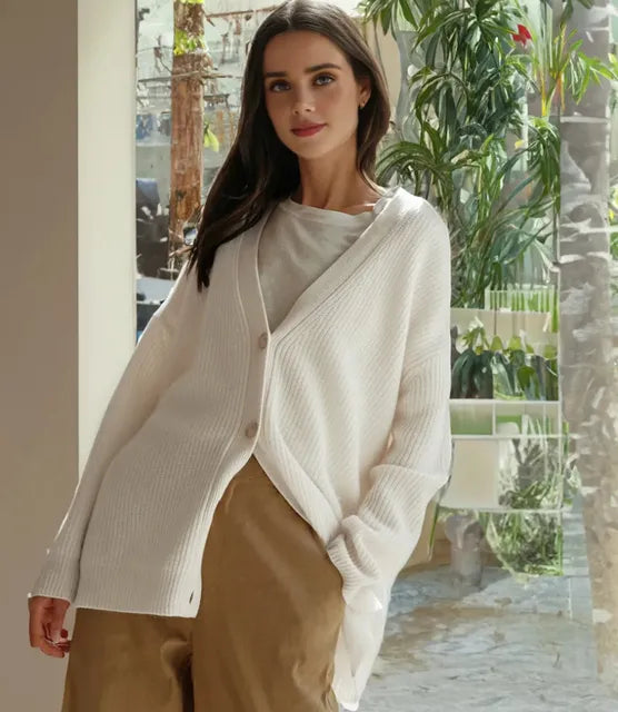 Megan | Cardigan boutonné surdimensionné