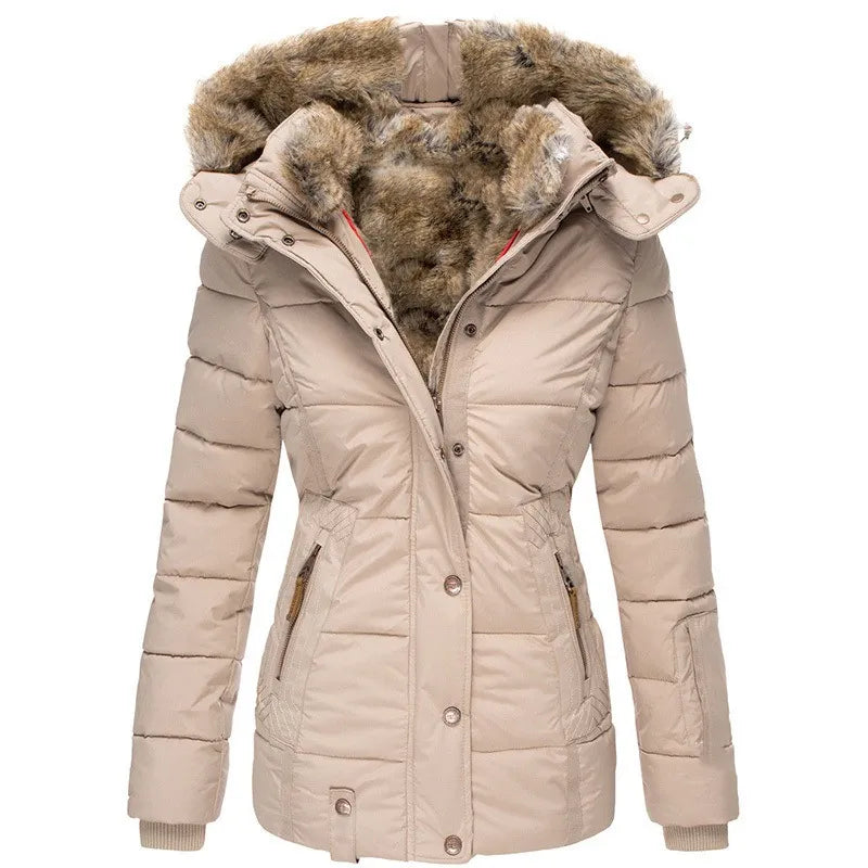 Sara | Warm winter jacket with fur lining