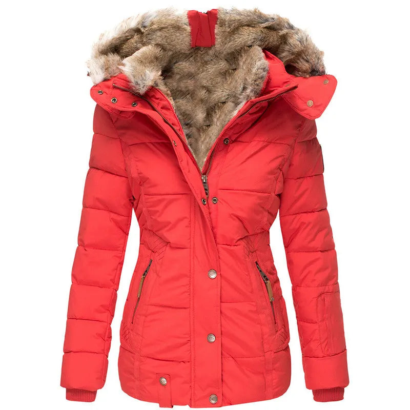 Sara | Warm winter jacket with fur lining