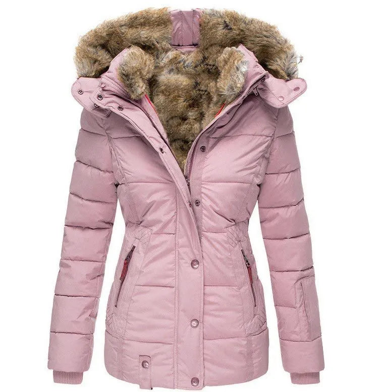 Sara | Warm winter jacket with fur lining