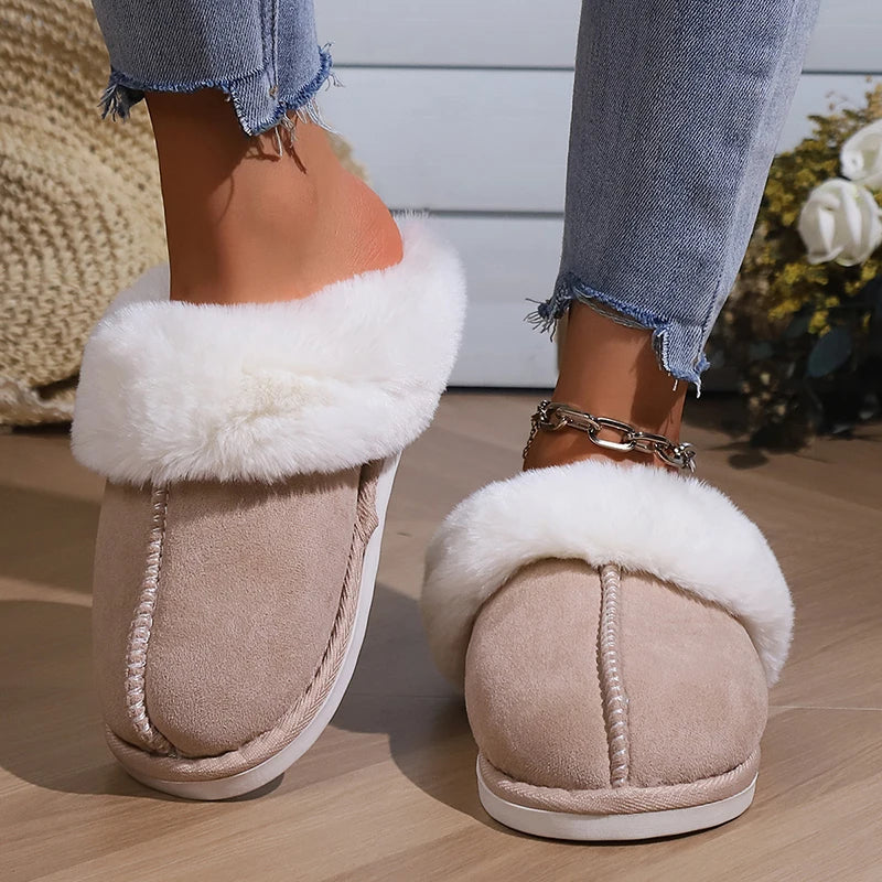 Amy | Chaussons en fourrure douce