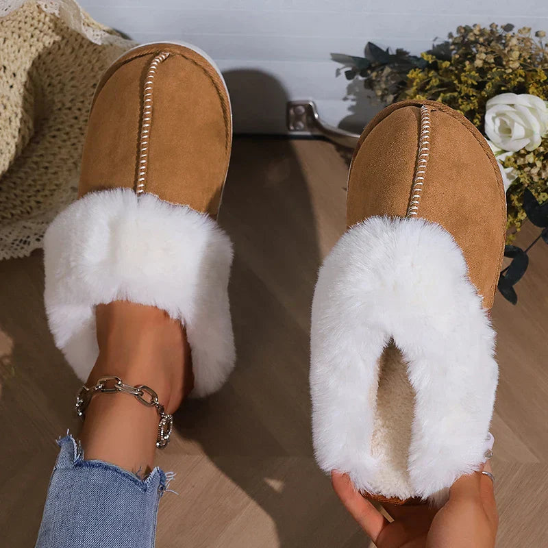 Amy | Chaussons en fourrure douce
