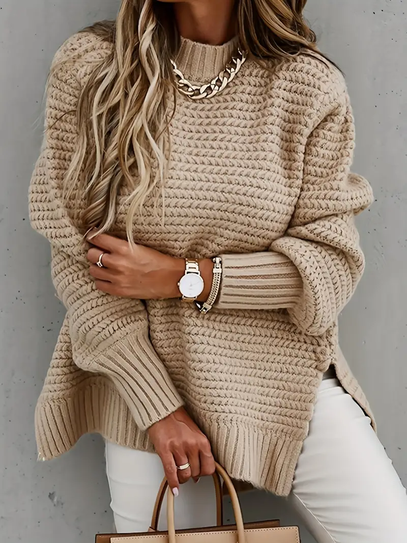 Kate | Warm Textured Knit Sweater