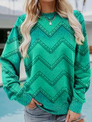 Eva | geometric cashmere sweatshirt