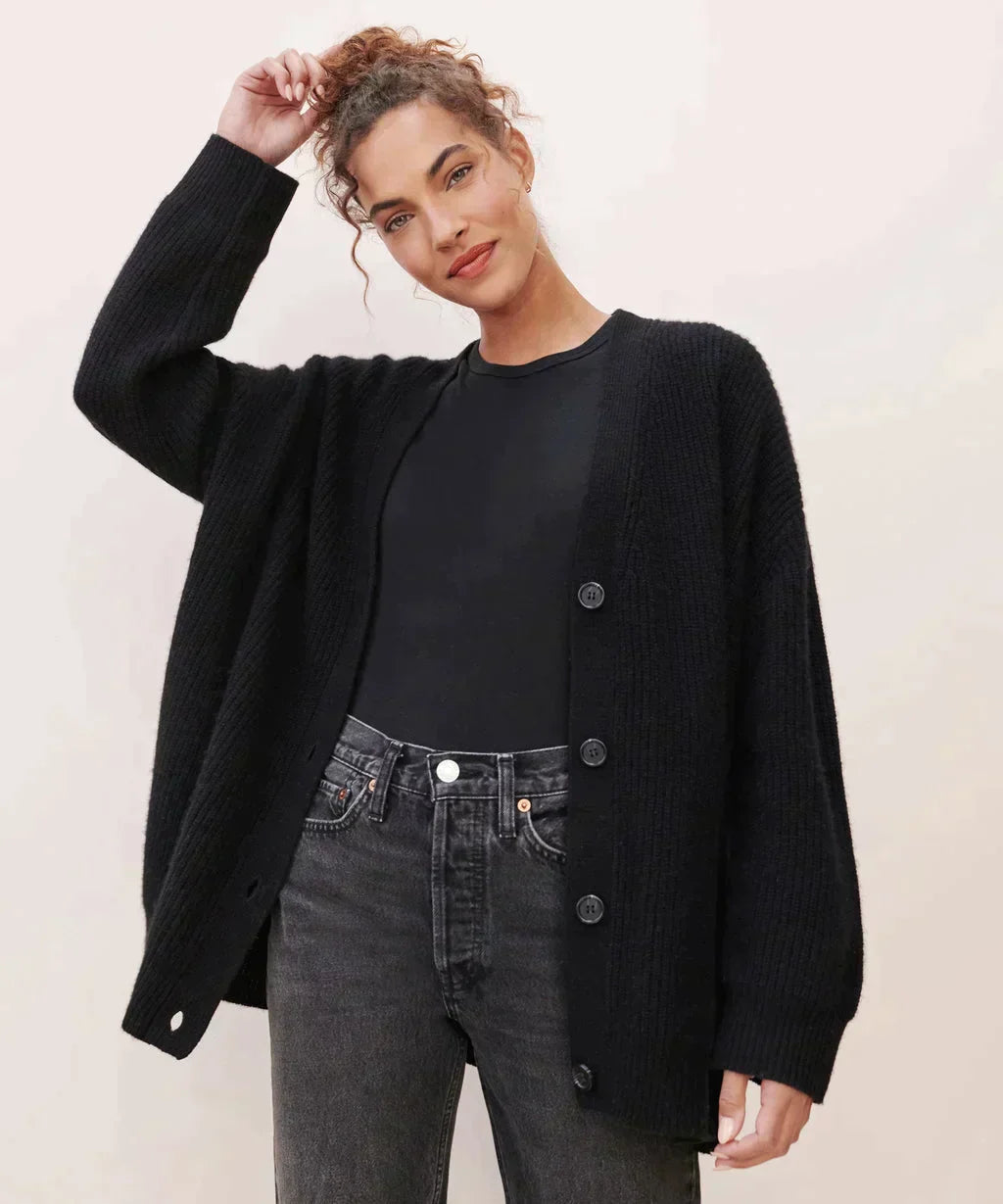 Megan | Cardigan boutonné surdimensionné