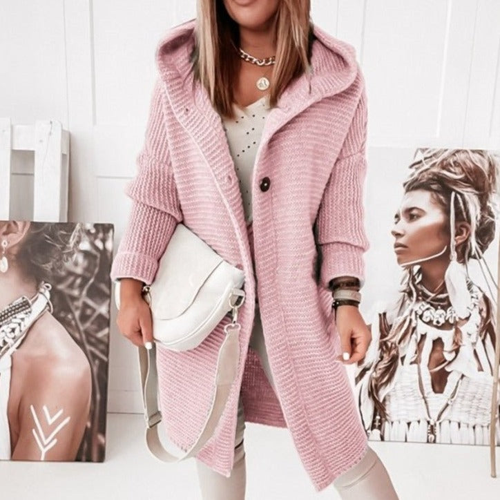 Rose | Cardigan à capuche douillet