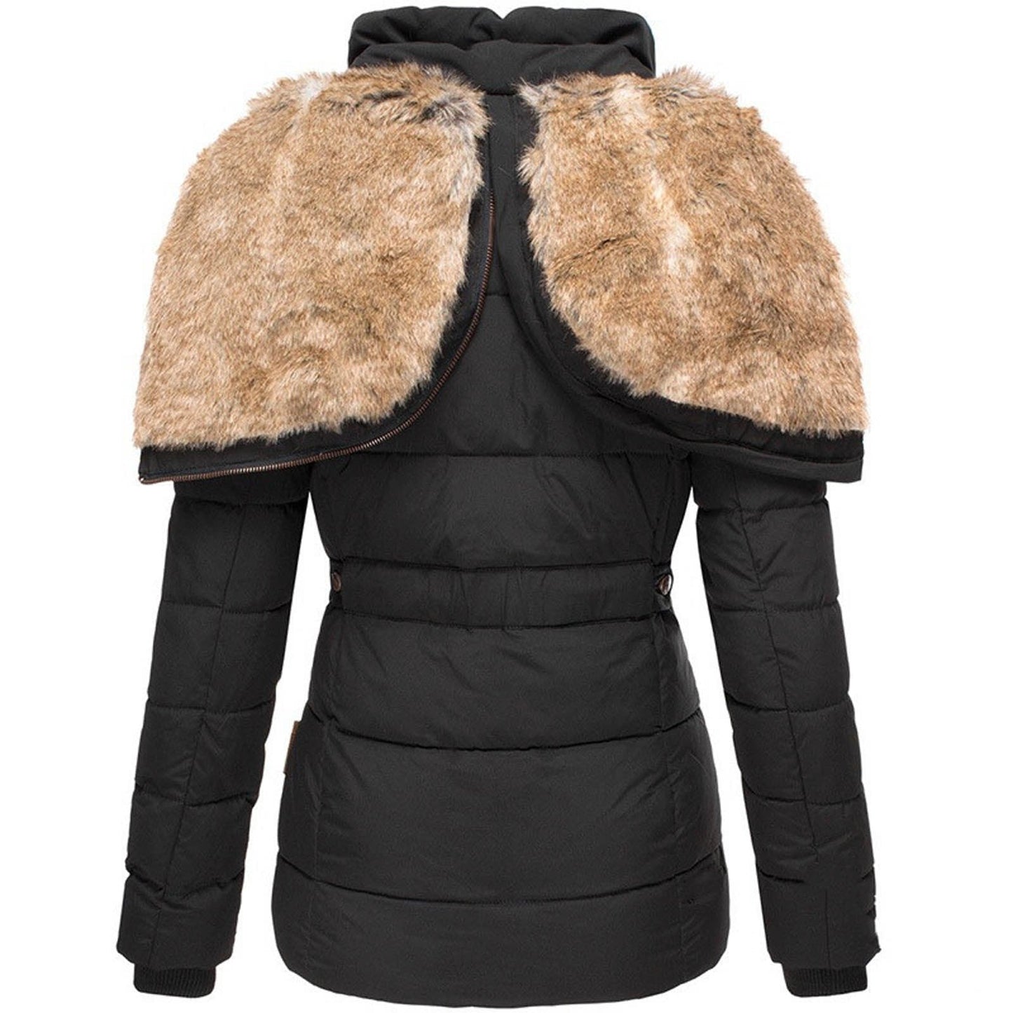 Sara | Warm winter jacket with fur lining
