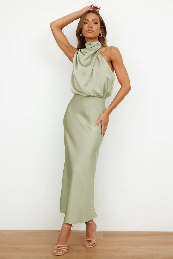 Valeria | Long Satin Dress