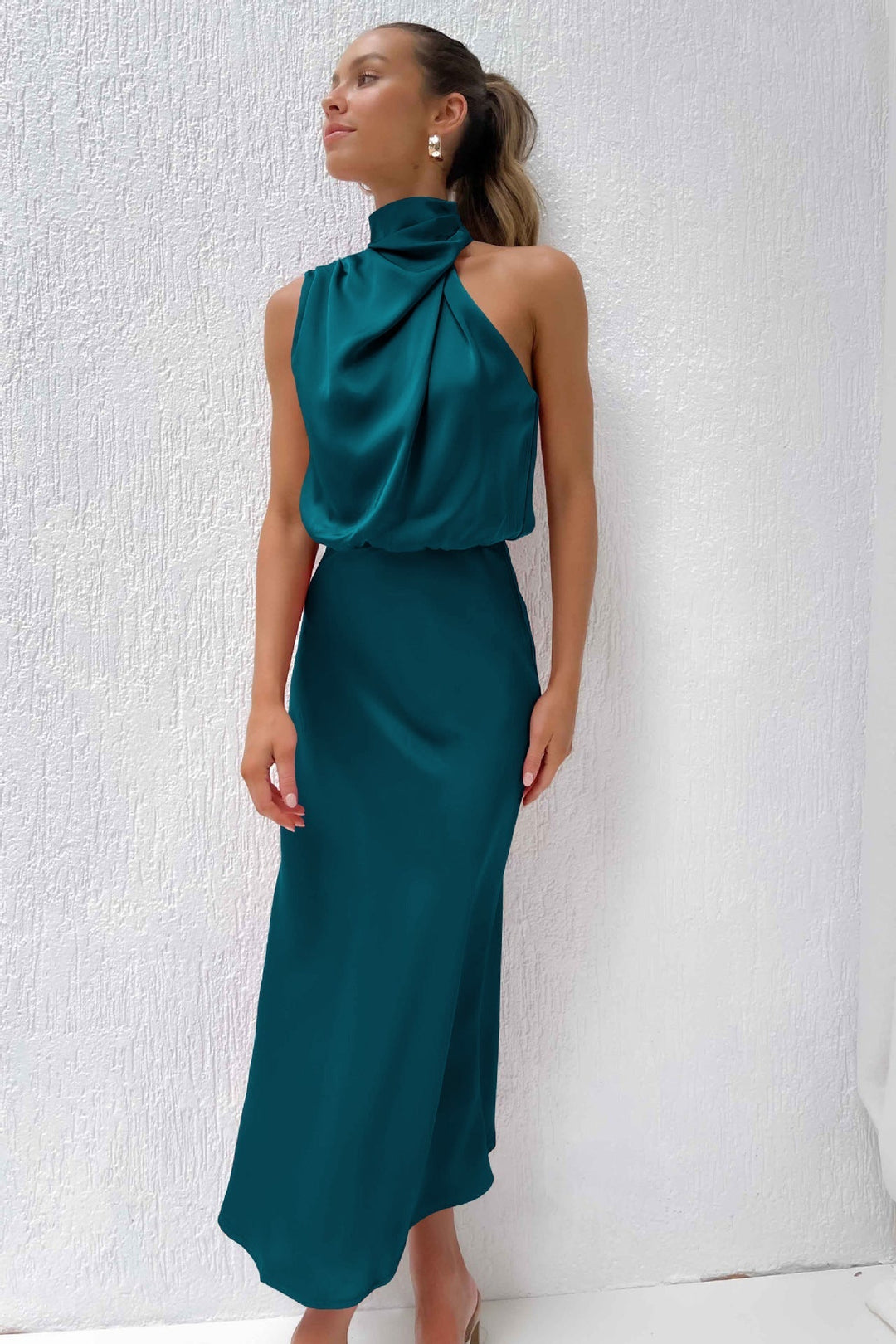 Valeria | Long Satin Dress