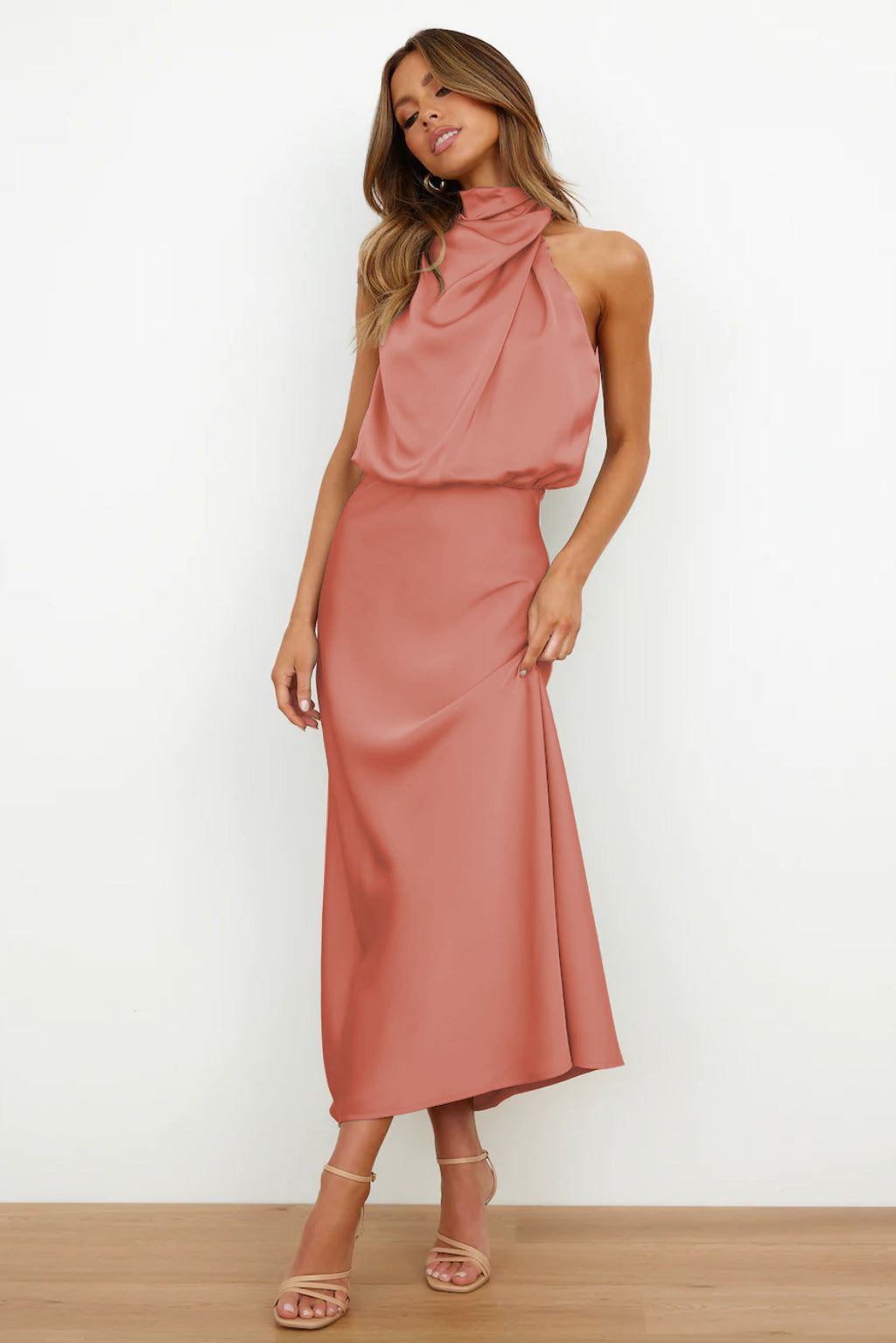 Valeria | Long Satin Dress