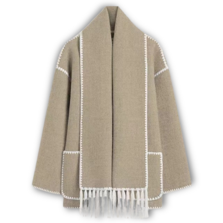 Freya | Elegant Coat with Scarf