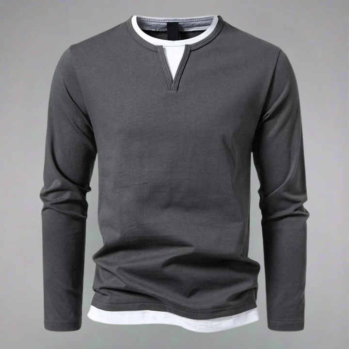 Ryan | Minimalist V-neck long sleeve