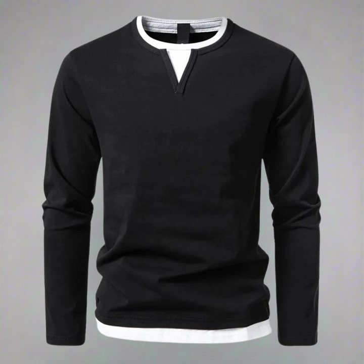 Ryan | Minimalist V-neck long sleeve