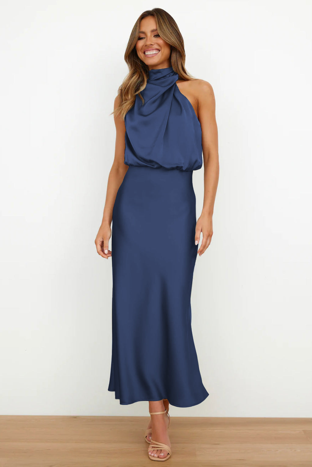 Valeria | Long Satin Dress