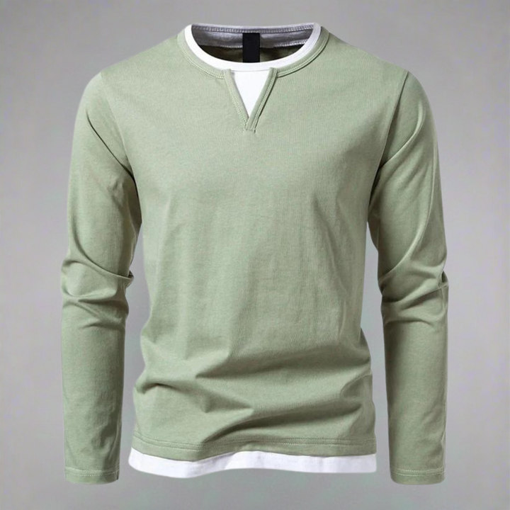 Ryan | Minimalist V-neck long sleeve