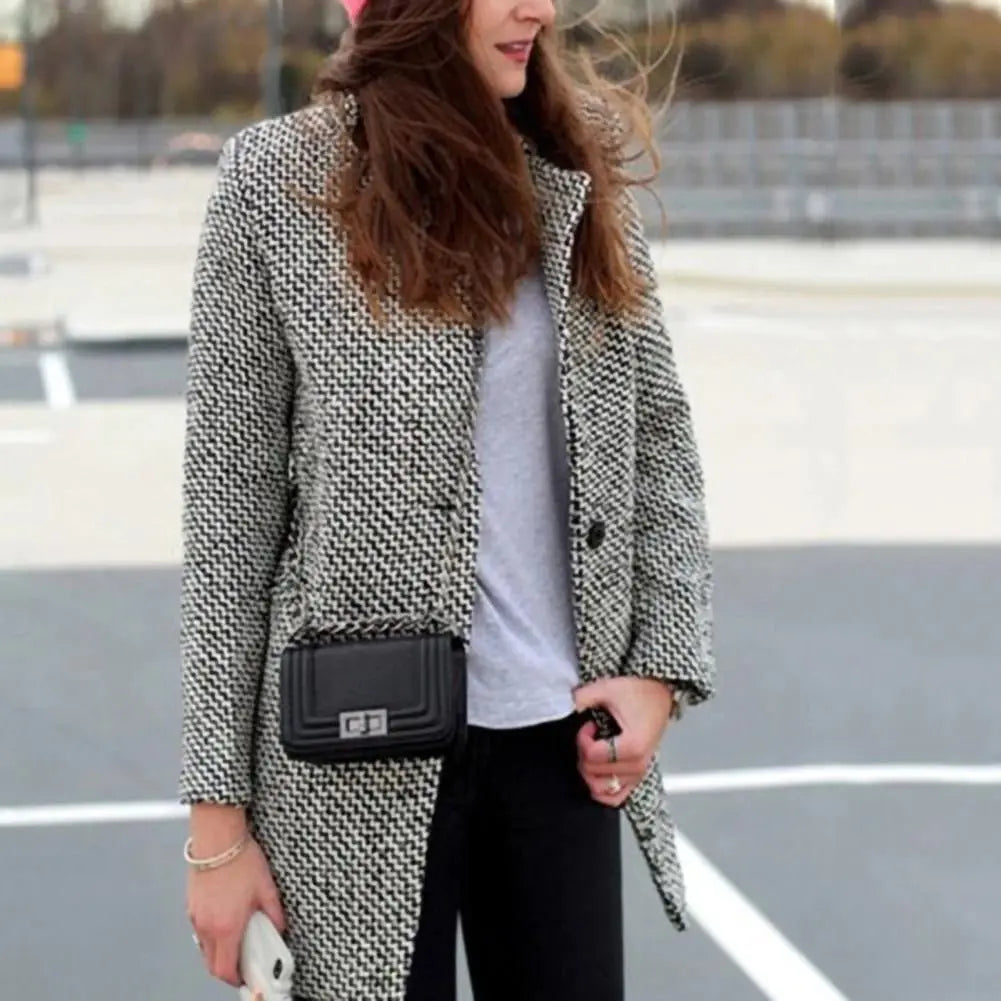 Cheska | Long wool coat jacket