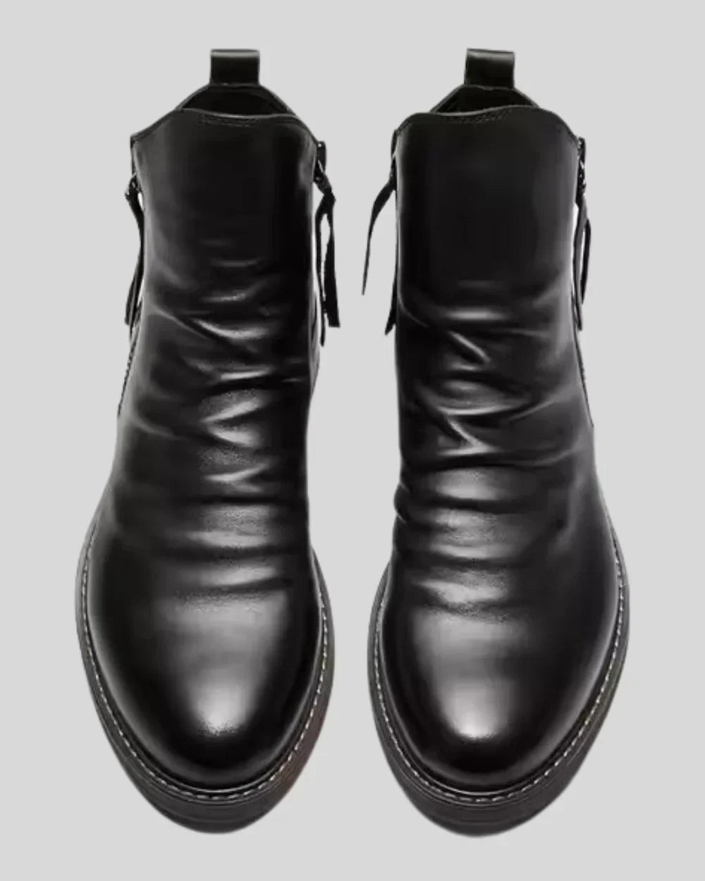 Leonardo | Side Zip Leather Ankle Boots