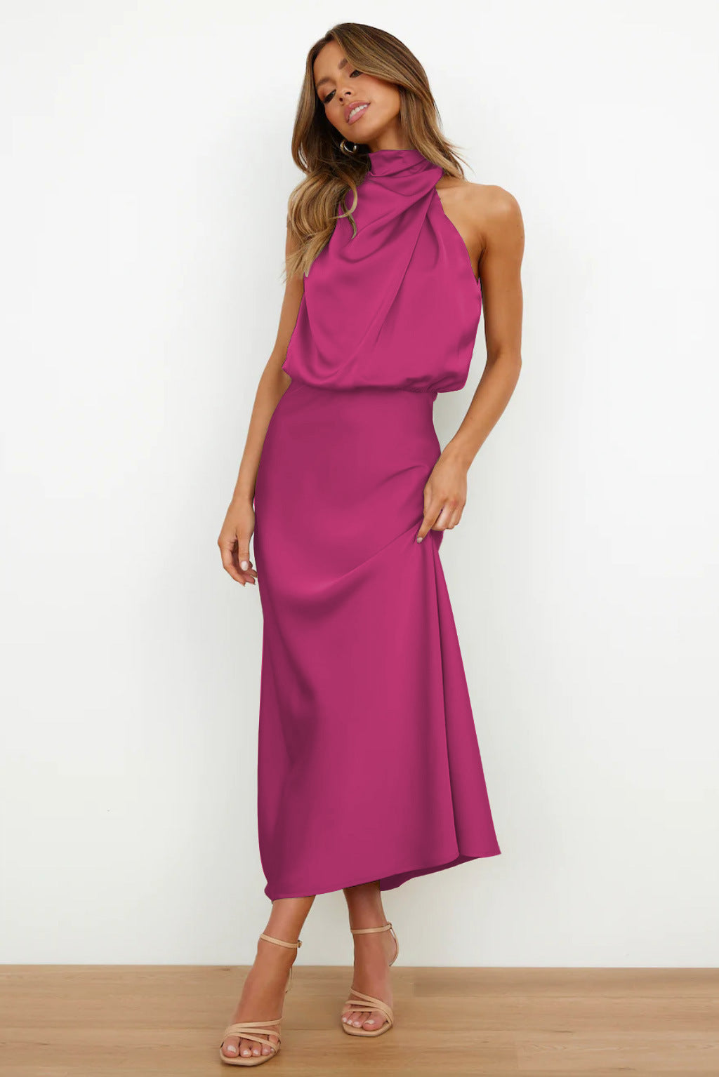 Valeria | Long Satin Dress