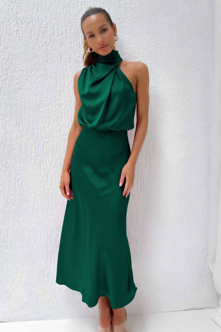 Valeria | Long Satin Dress