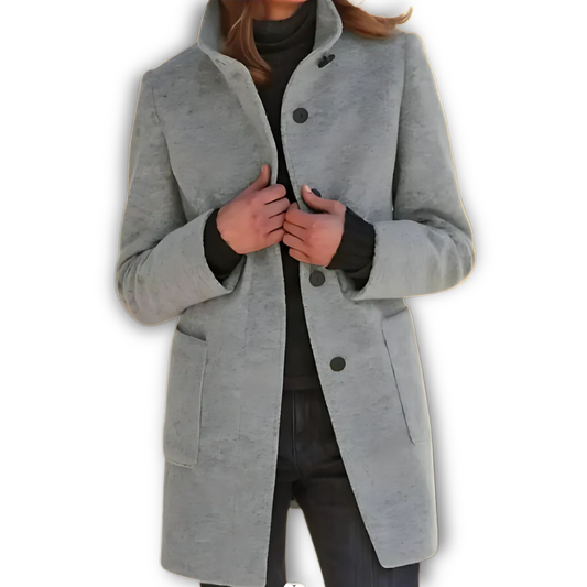 Beth | Coat with Stand-up Collar