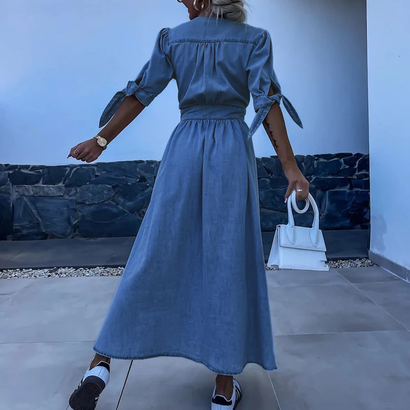 Maya | Denim Dress