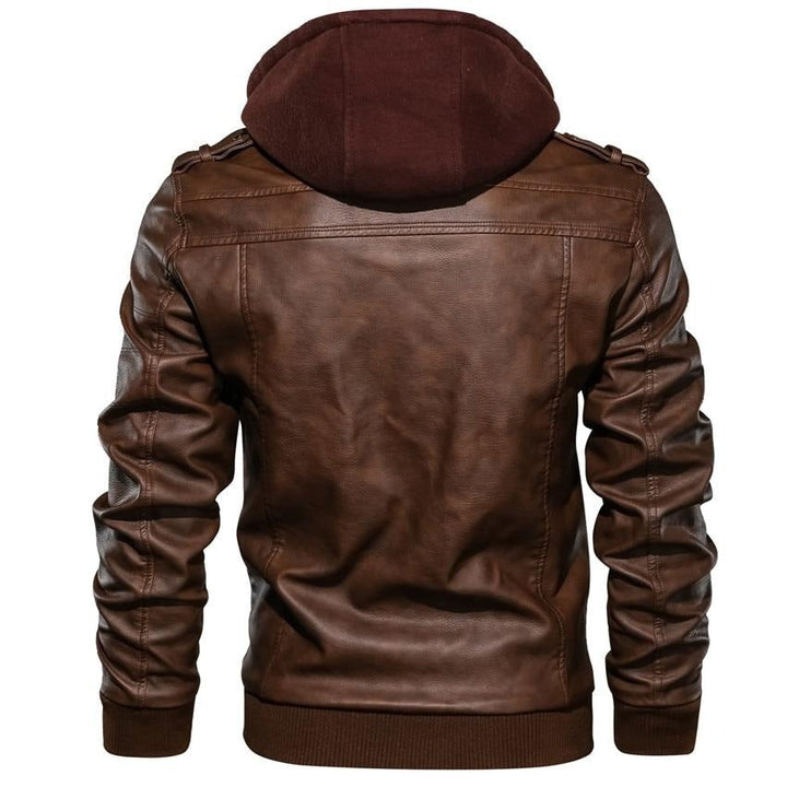 Ethan | Leather Winter Jacket