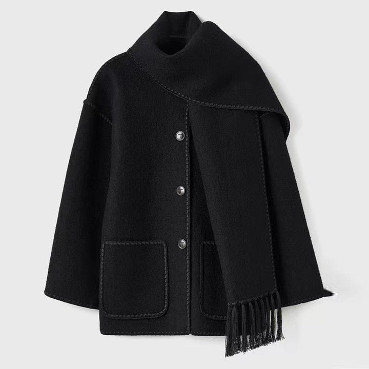 Freya | Elegant Coat with Scarf