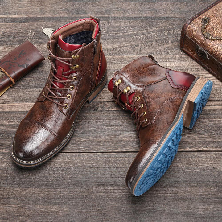 Aaron | Handmade premium leather Oxford boots